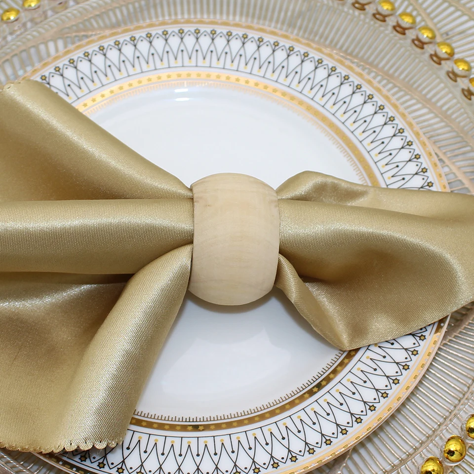 12 Portatovaglioli In Legno Fatti A Mano - Diametro 1.5 Pollici Per Tavola Decorata - Foto 11