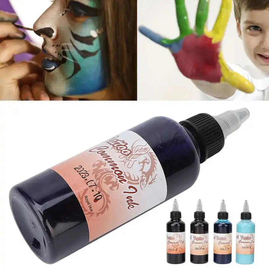 100ml FAI DA TE Inchiostro Del Tatuaggio Professionale Vernice Per Il Corpo Opaco Trucco Sopracciglio Labbro Eyeline Del Tatuaggio di Colore Microblading Pigmento Strumento di Bellezza Del Corpo - immagine 3