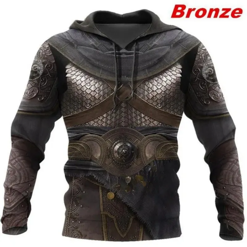 Cool Knight Templar Armor 3D Print Hoodies Funny Men's Clothing Men's Harajuku Fashion Sportswear Pullover Sweatshirts Quality