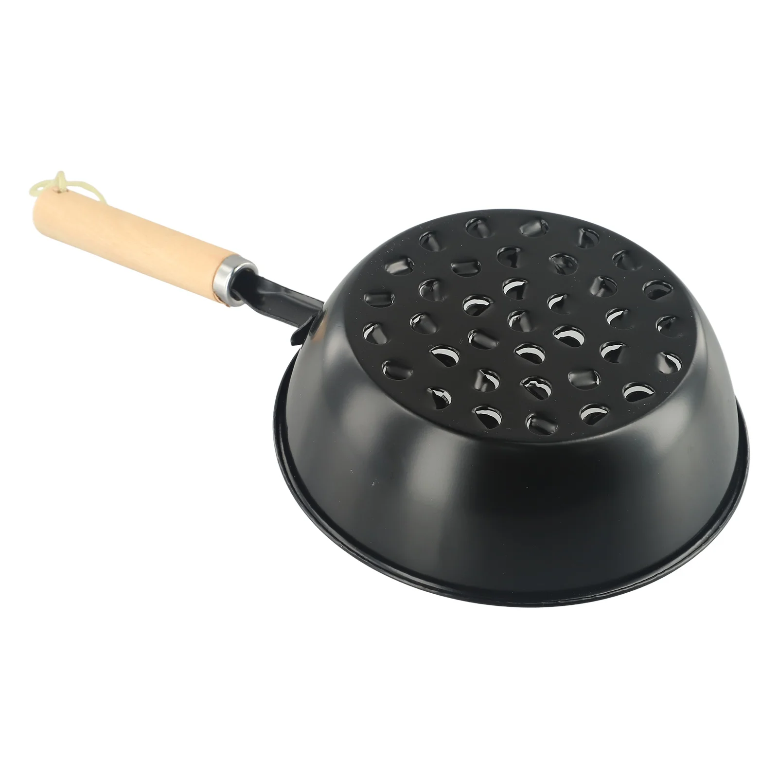1pc Chimney Charcoal Starter Pot Barbeque BBQ Grill Wood Handle Portable Charcoal Brazier Outdoor Camping Grilling