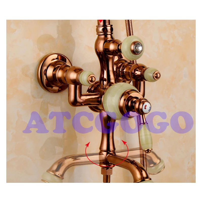 Rose Gold Shower Decorative Faucet Ugly Cover