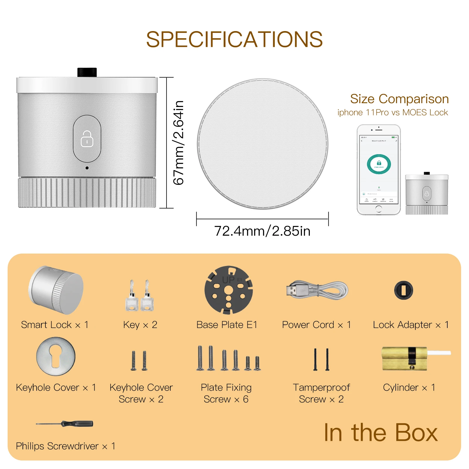 MOES Bluetooth Door Lock Bank-grade AES128 Bit TLS Encryption BLE Sensor Unlocking Tuya Smart APP Voice Control Alexa Google EU smart door lock smart lock electronic lock