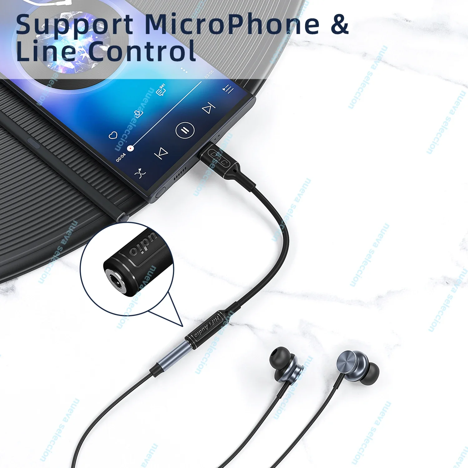 For Samsung Google Pixel type c to 3.5 mm adapter dac portable USB C to headphone jack 48khz support microphone audio adapter audio adapter earphone amplifier adapter audio converter adapter headphone adapter headphone amplifier adapter earphone headphone adapter