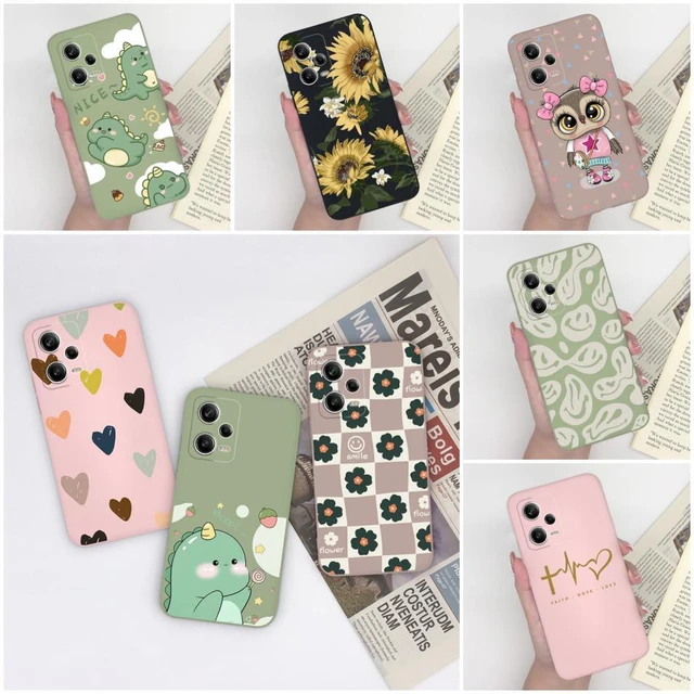 For Xiaomi Redmi Note 12 Pro 4G 5G Fashion Case Lovely Smiling Face Cartoon  Pattern Soft Shell For Redmi Note12Pro New Fundas