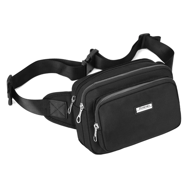 Women's Multi functional Waist Bag - Outdoor Chest Bag with Multiple Zipper Layers, Adjustable Shoulder Straps, Suitable for Run