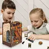 New Wooden Diy Handmade Bookend Book Nook Insert Shelf Caramel Dream Miniature Model Kits With Furniture Bookshelf New Year Gift 6