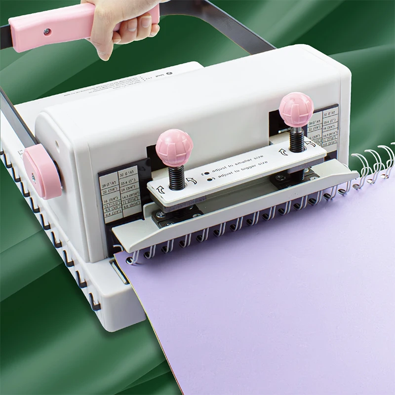 링 바인더 펀치 2:1 홀 펀칭기 수동 링 바인더 펀칭기 링 바인더 YO 링 펀칭기 원형 홀 펀칭기