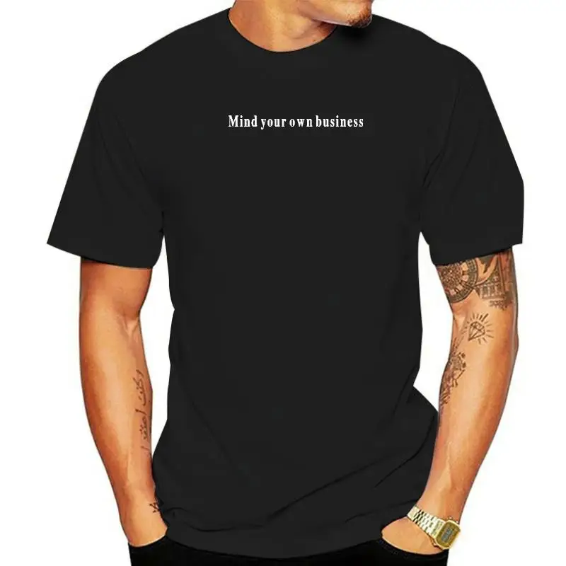 

Женская хлопковая футболка с надписью mind your own, Повседневная Уличная одежда с коротким рукавом и круглым вырезом, женская одежда в стиле хип-хоп