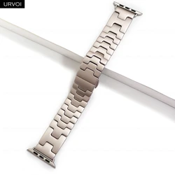URVOI Satine Grand H Stainless Steel Bracelet with Butterfly Clasp for 44 45 46 49mm (Starlight)