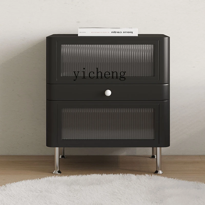 

ZK Bedside Table Modern Minimalist Internet Celebrity Storage Chest of Drawer Small Apartment Bedroom Storage Cabinet