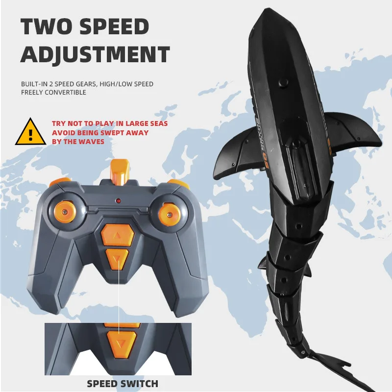 RC Shark Can take photos Videos With HD Camera and NO Camera Remote Control Shark Electric Toys For Kids Water children's toys 3
