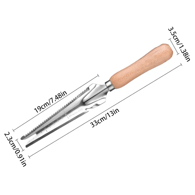 Manual Weed Remover Stainless Steel Spatula Weed Puller Garden Crack Weeder for Outdoor Yard Hoe Gardening Tools 4