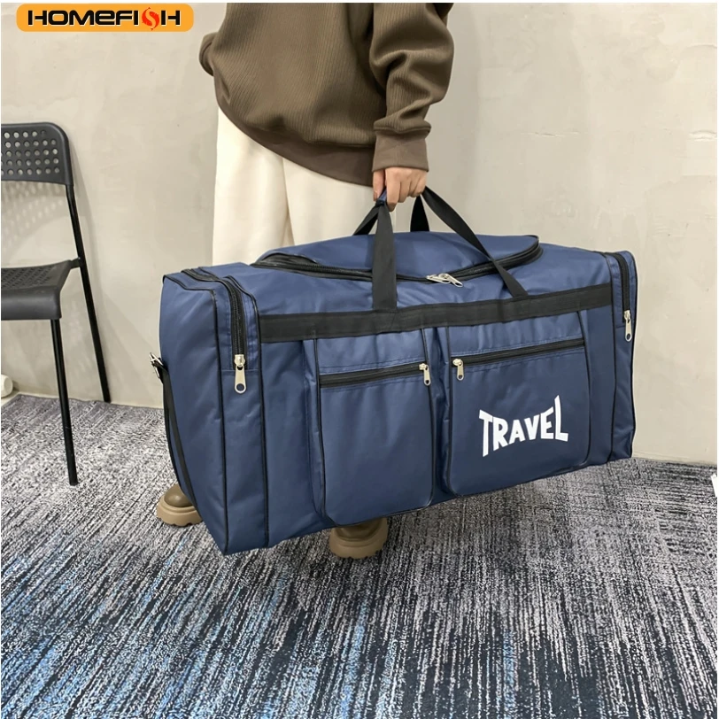 HOMEFISH Travel Bag Foldable Large Capacity Waterproof Business Sports Handbag W
