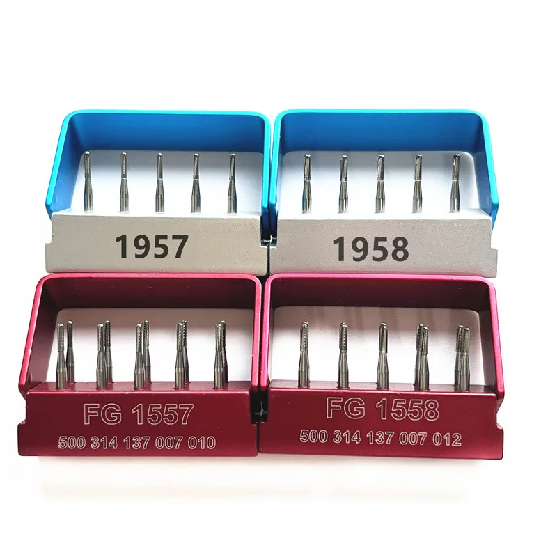 

Dental Tungsten Carbide Burs Drills Bur Block Holder FG 1557 1558 1957 1958 ​