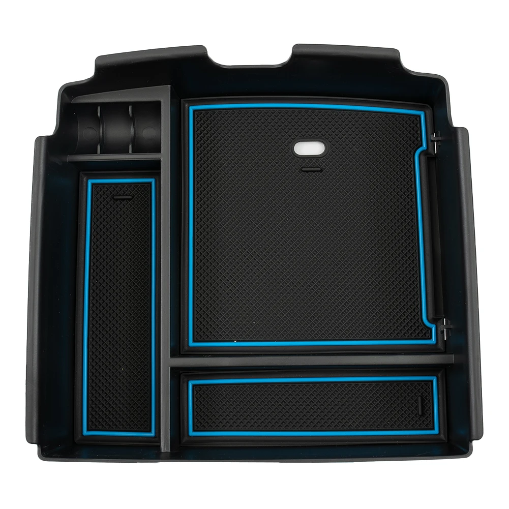 

1pc Storage Box Interior Accessories Black Blue Car Armrest Glove Box Console Storage Rack Maximize The Storage Space
