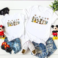 Animal Kingdom Safari Shirts Mickey Minnie Family Matching Outfits Funny Family Look Dad Mom Kids Disney Wild Zoo Tees Clothes 1