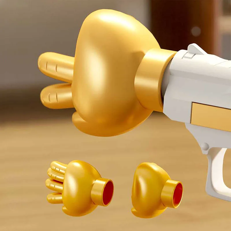 Scissors Stone Cloth Finger-Guessing Toy Guns Children Adult Parent-Child Interaction Party Game Pistol Toys Boys Girls Gifts 4