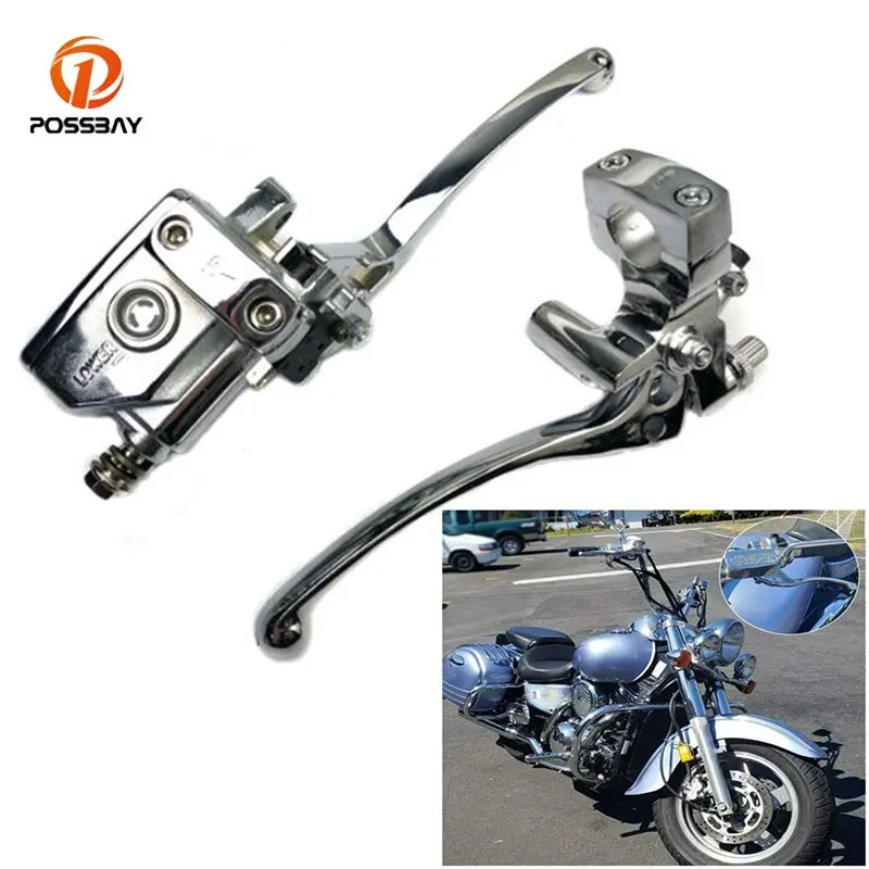 

25mm 1" Left Right Motorcycle Handlebar Hydraulic Brake Clutch Master Cylinder Reservoir Levers For Honda Valkyrie GL1500 Shadow