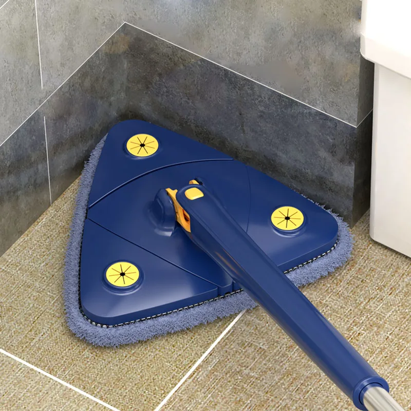 

Telescopic Triangle Mop 360 Rotatable Adjustable Floor Mop Water Absorption Wet And Dry for Home Wall Car Kitchen Supplies