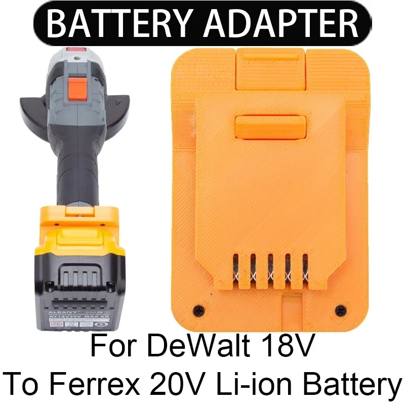 อะแดปเตอร์/ตัวแปลงสําหรับ Ferrex 20V Li-Ion เครื่องมือแปลงเป็น DeWalt 18/20V Li-Ion แบตเตอรี่อะแดปเตอร์เครื่องมืออุปกรณ์เสริม (ไม่มีแบตเตอรี่) 1