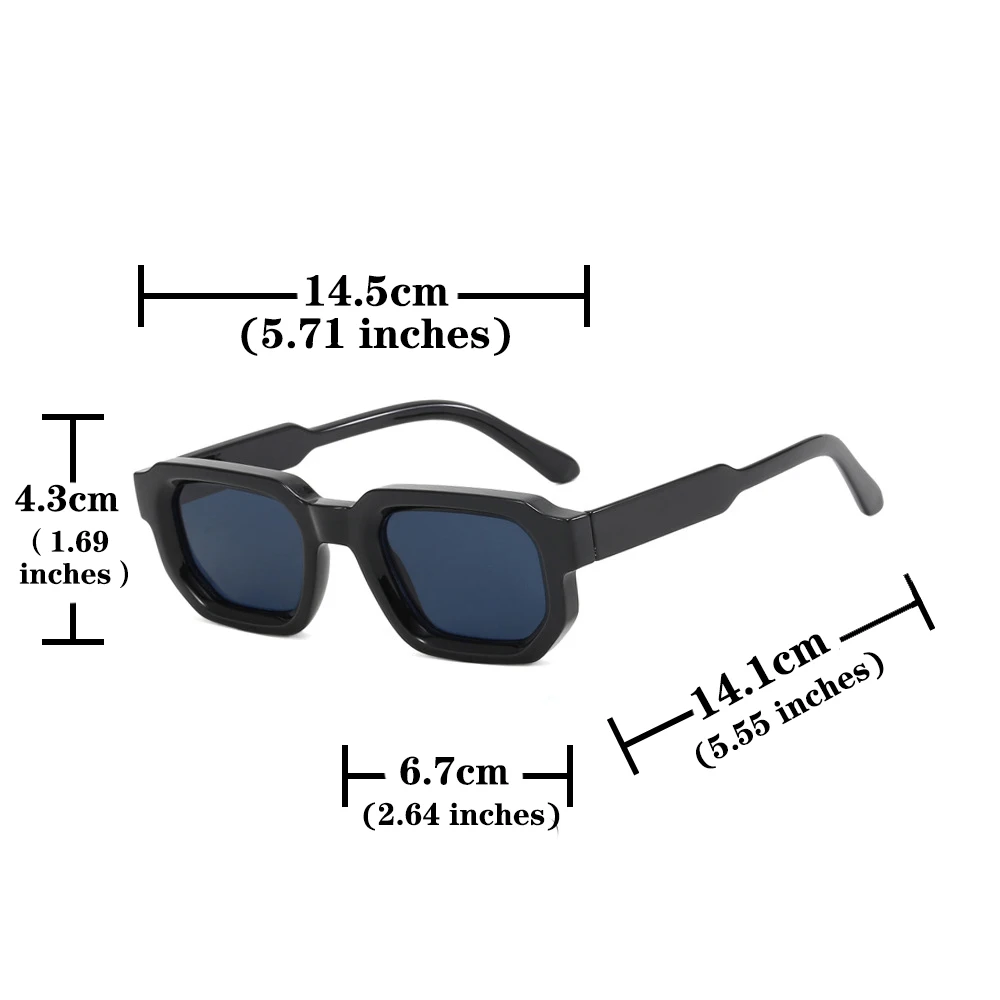 Men Vintage Rectangle Frame Sunglasses Fashion Retro Sun Glasses Luxury Brand Design UV400 Shades Eyewear Women Goggles BEST SELLERS