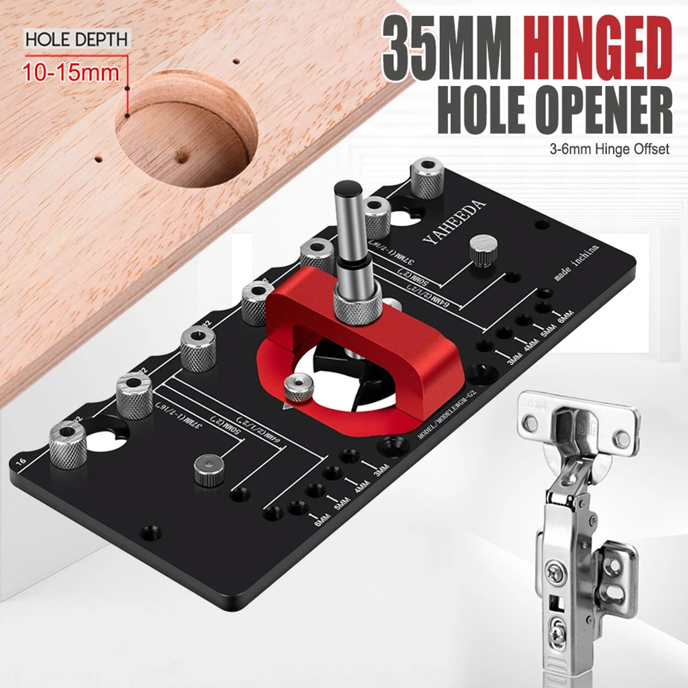 Woodworking-35mm-Hinge-Hole-Jig-Drill-Guide-Locator-Accurate-Drilling ...