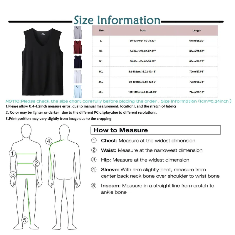Men' Multi Color Sleeveless Vest Ice Silk