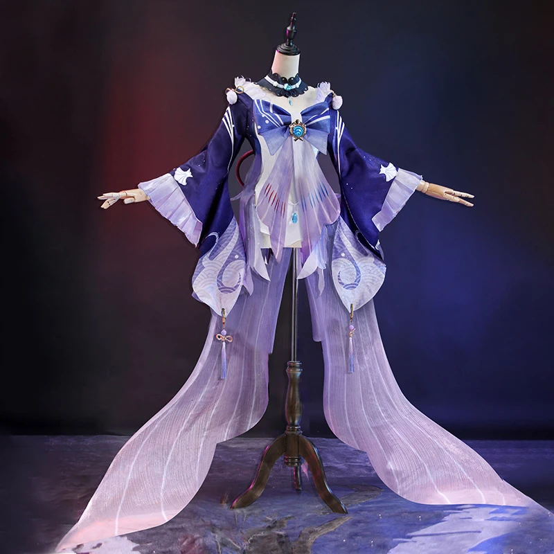 

Game Genshin Impact Sangonomiya Kokomi Cosplay Costumes women Dress Suit Set Outfit Halloween Party Unifrom