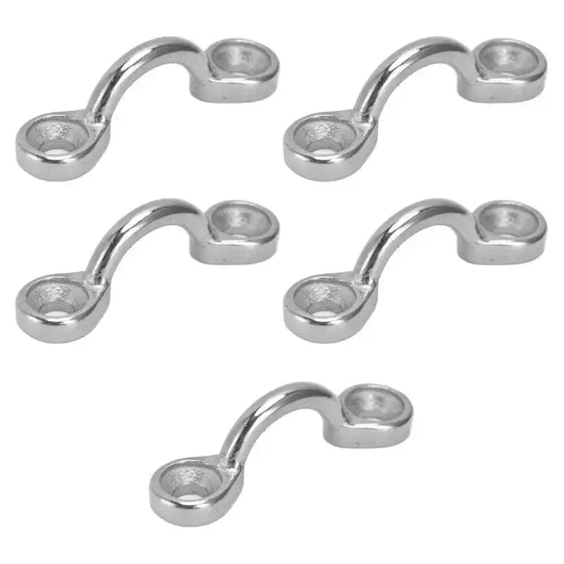 SPARKFIRE 10Pcs Stainless Steel Bimini Top Strap Footman's Loop Compatible for Jeep Corvette Buggy Pad Eye Kayak Tie Downs 