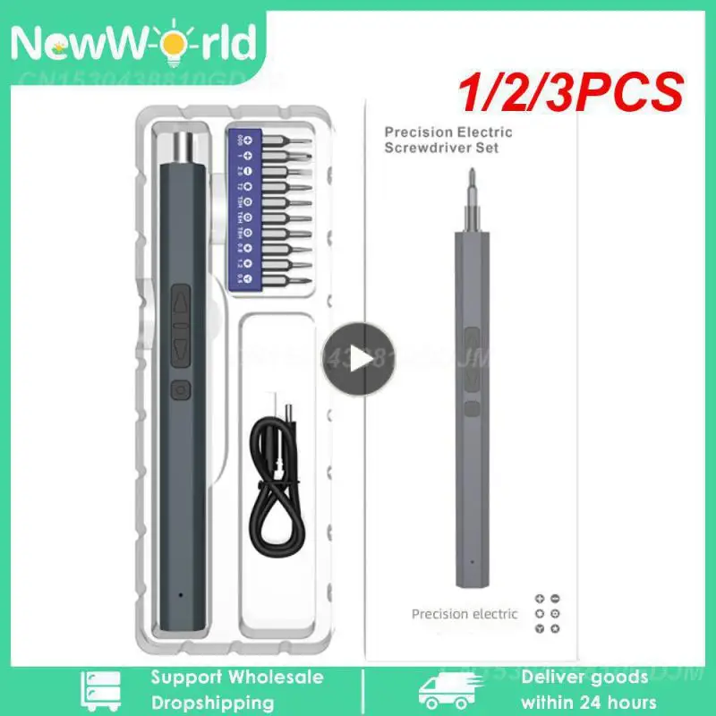 

1/2/3PCS Electric Screwdriver Set 50 In 1 Precision Hex Torx Bits Magnetic Screwdrivers With LED Light Phone Repair Electric