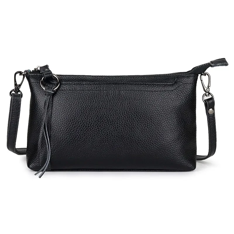 Small Genuine Leather Women Crossbody Bag Mobile Phone Purse Bags Versatile Female Messenger Bags for Women