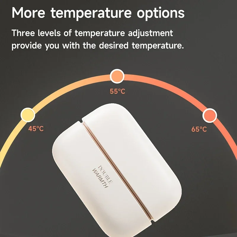 Xiaomi Youpin Electric Hand Warmers Magnetic Rechargeable Portable Handwarmers Quick Heating Mini Compact Separate Heater Winter 5