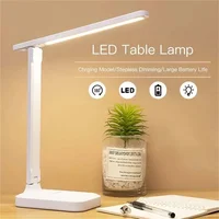 Foldable Table Lamp Led Desk Lamp 3 Type Stepless Dimmable Touch Bedside Reading Eye Protection Night Light USB Chargeable 1