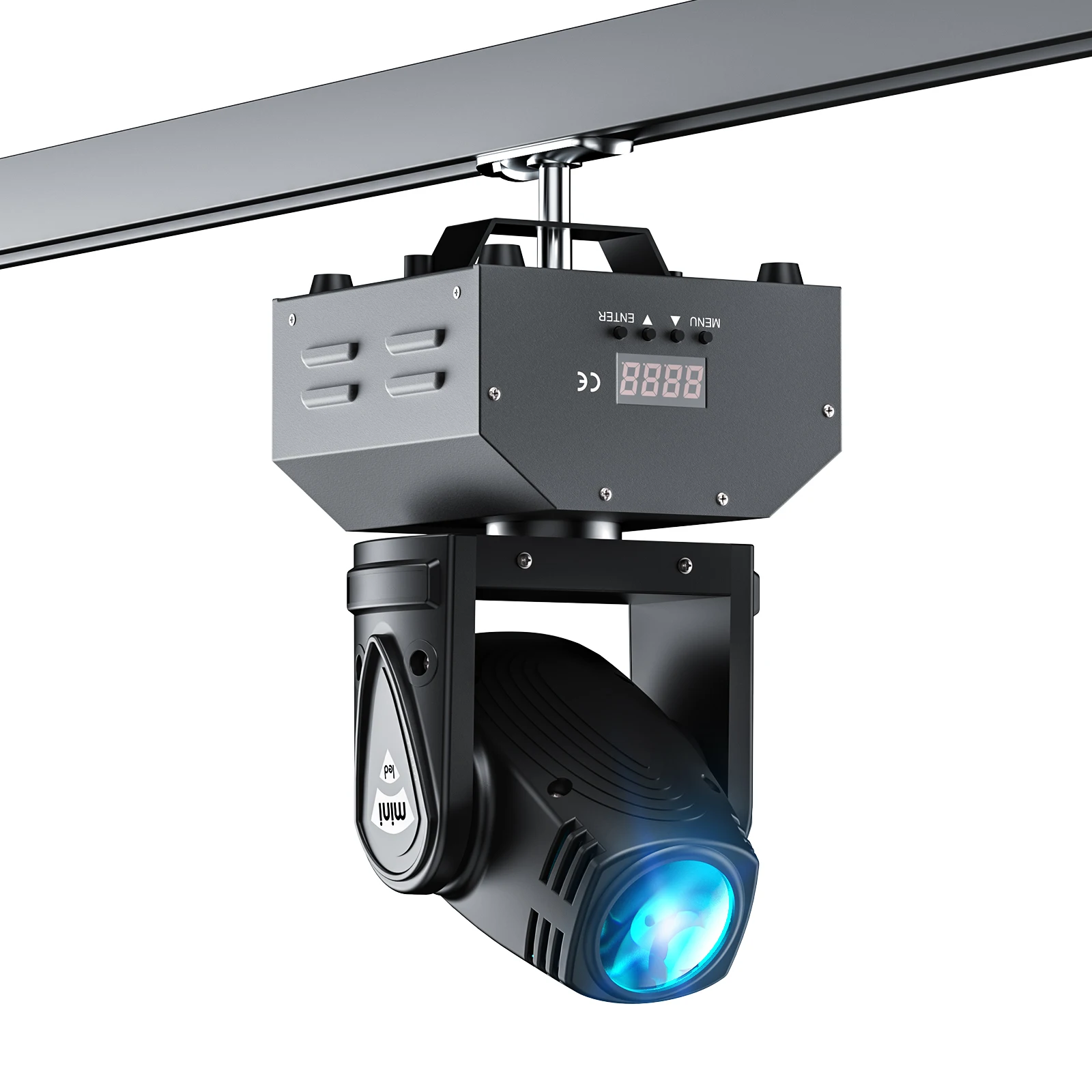 U'King-Lumière de Scène à Tête Mobile 4 en 1, 15W RGBW, Faisceau 11/13CH, DMXorg, Effet à Commande Vocale pour ixDJ Bar KTV Chang