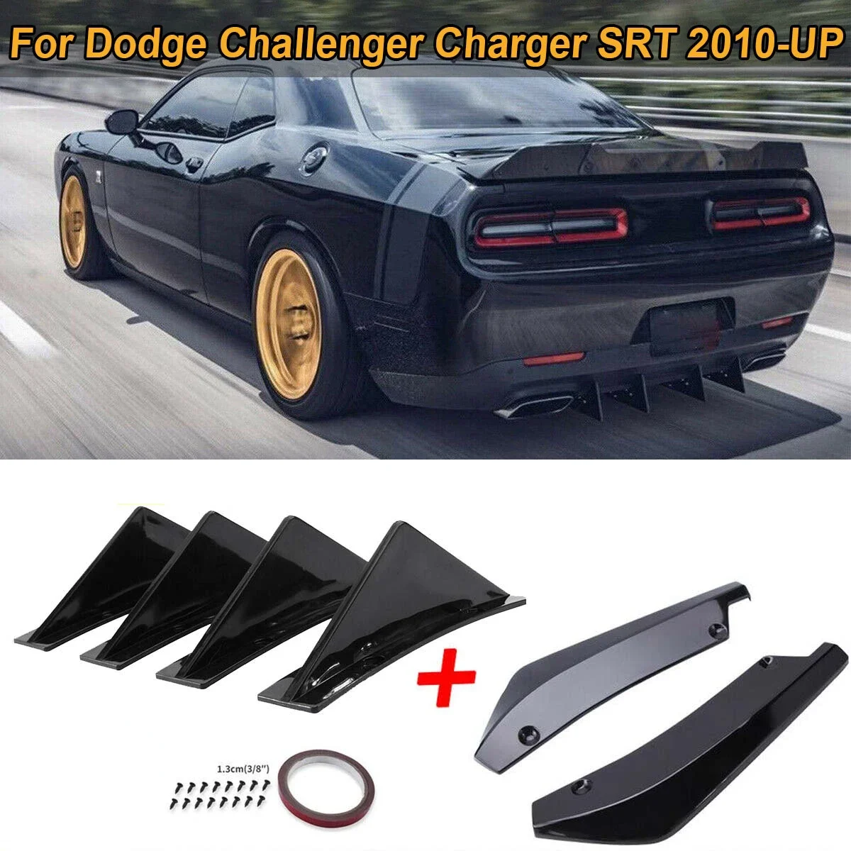 Universal-For-Dodge-Charger-Challenger-SXT-SRT-40cm-Rear-Bumper ...