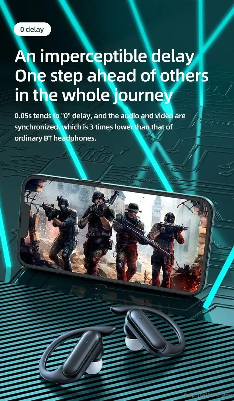 Écouteurs bluetooth 5.3 sans fil avec réduction de bruit et micro_voghion.com