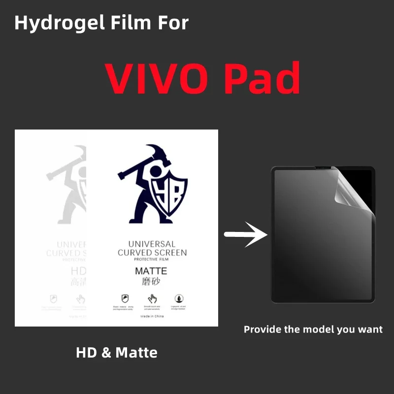 

2 шт., Гидрогелевая Защитная пленка для VIVO Pad