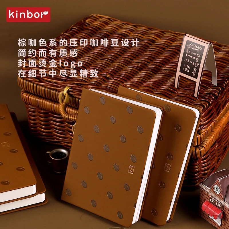 Kinbor A5 A6 Size CAT CAFE Journal Notebook Monthly Weekly Planner Daily Agenda Time Management Writing