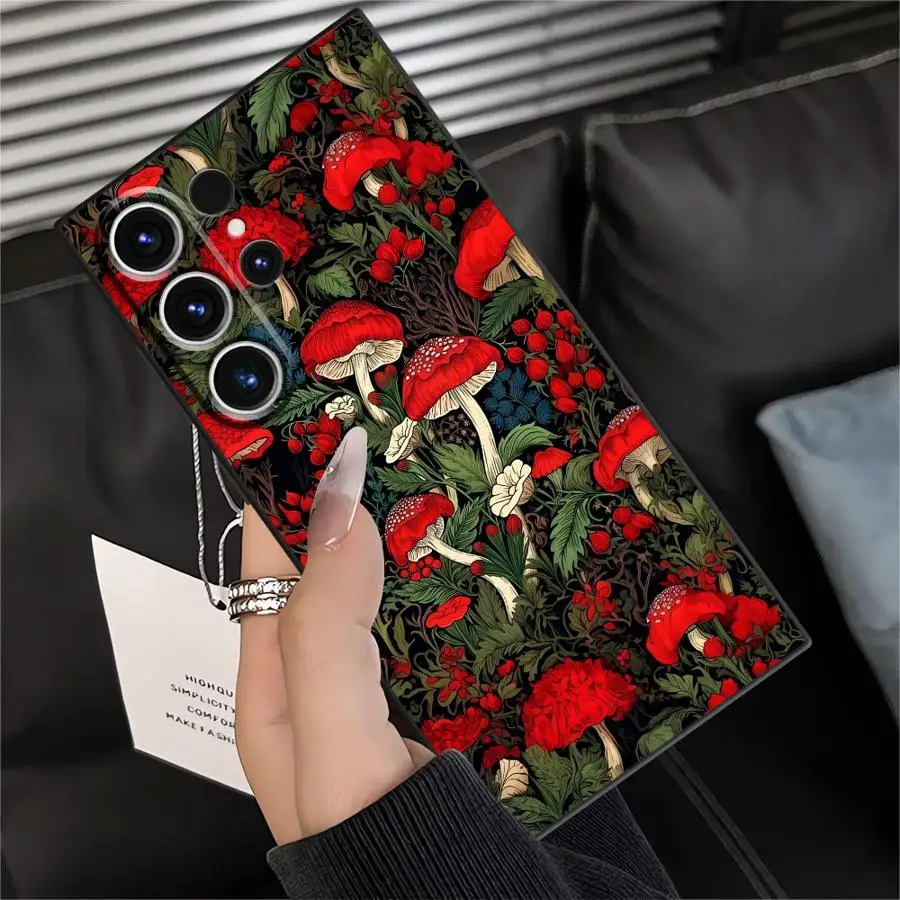 Vintage Mushroom Soft Phone Cover Case