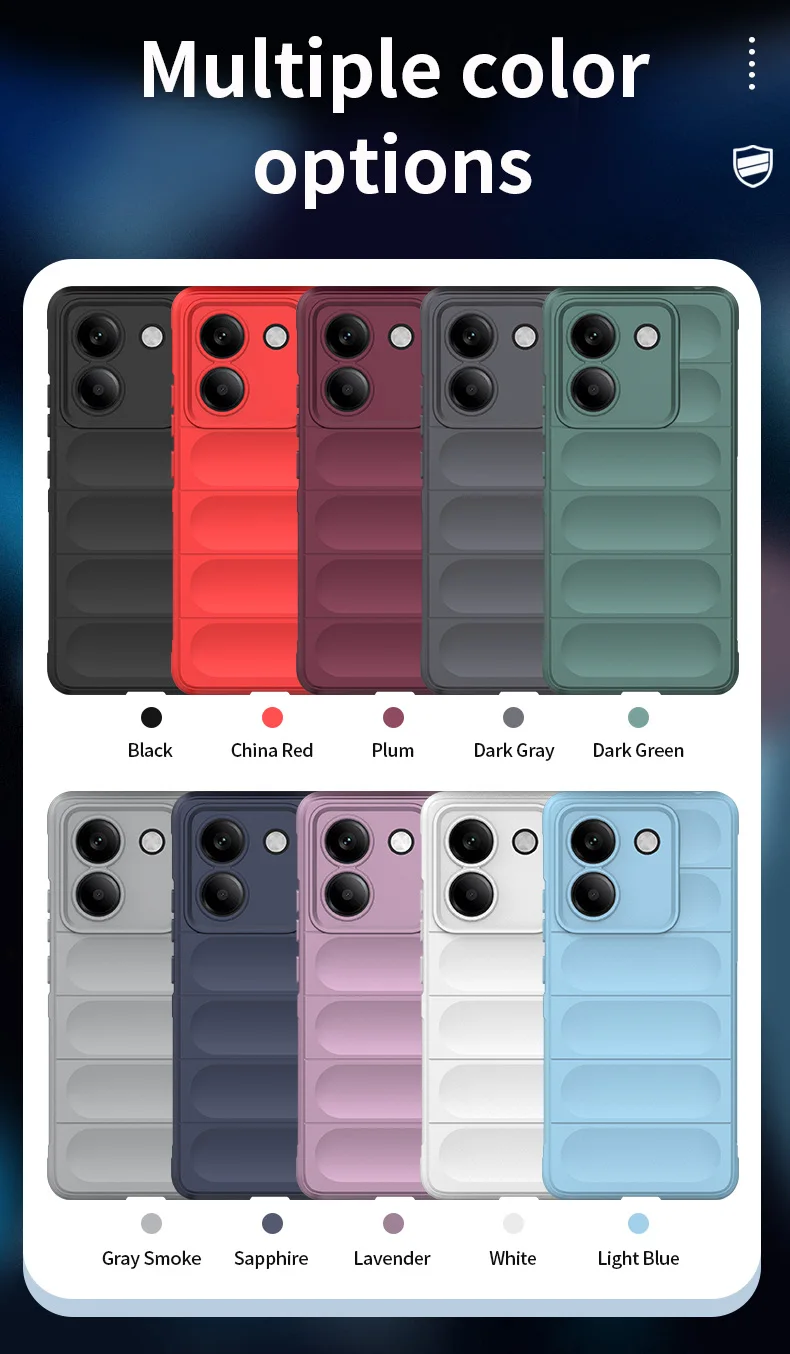 Stoßfeste Soft Case Handyhülle für Poco X3 X5 X6 X7 F3 F5 F6 F7 M7 Pro Ultra C50 C55 C65 C61 C71 C75 Flüssigsilikon-Schutzhülle – Detail 3