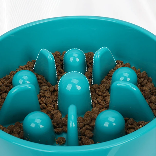 Pet Starfish Shape Slow Food Bowl Dog Anti-choking Slow Food Bowl Dog Feeding Anti-knock Over Multifunctional Bowl Pet Tableware 4