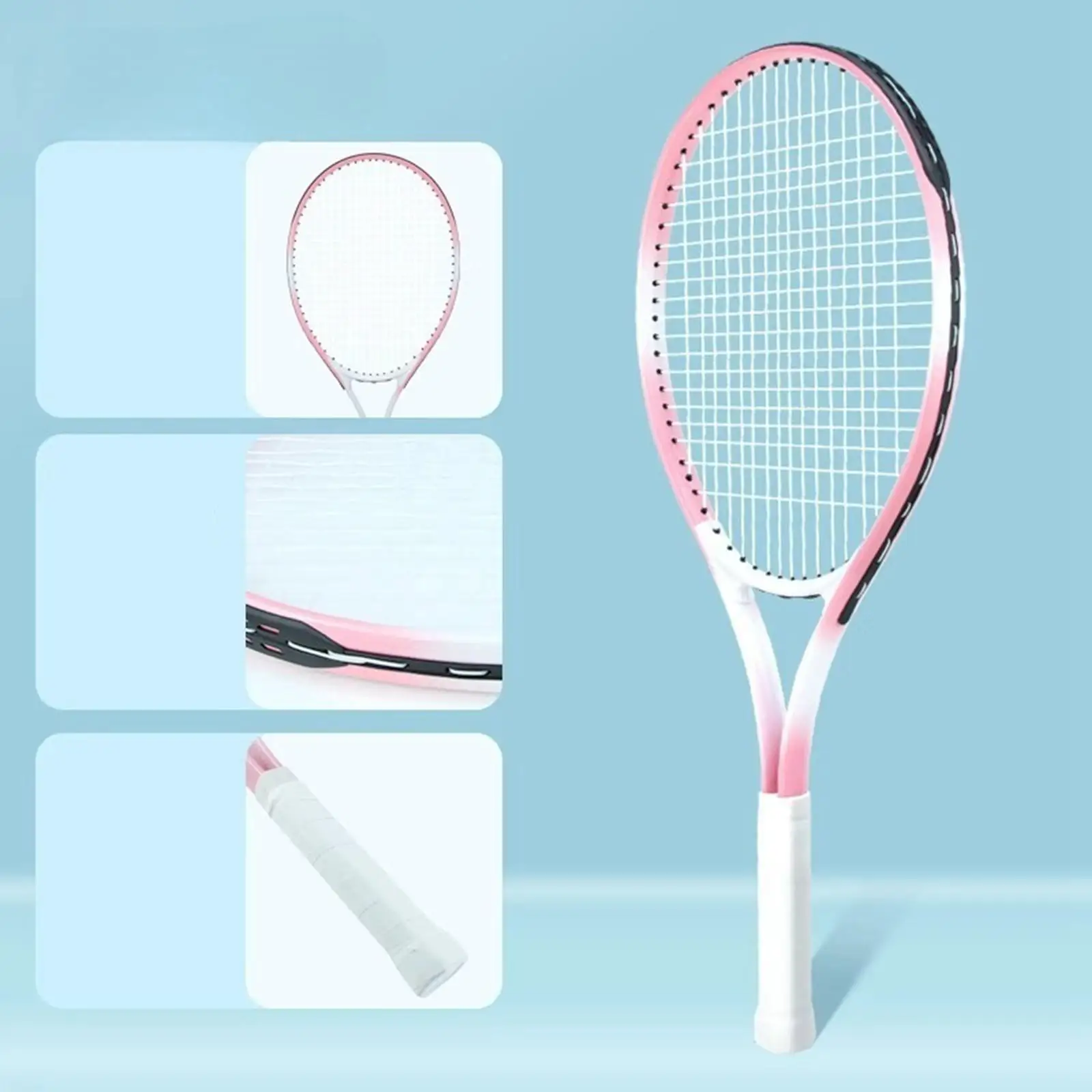 Tennis Racket with Pre Durability Practice Portable Professional Equipment Lightweight Tennis Racquet Comfortable Grip