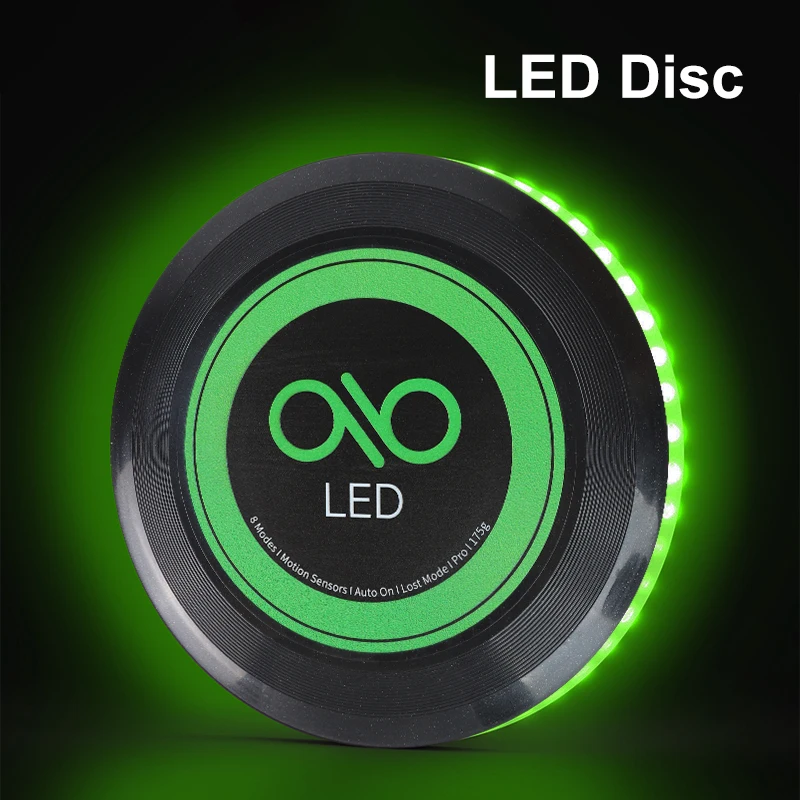 LED Noctilucence Colorful Flying Saucer Outdoor Sports Leisure Toys Portable Game Switching Luminous Saucer Flying Disc