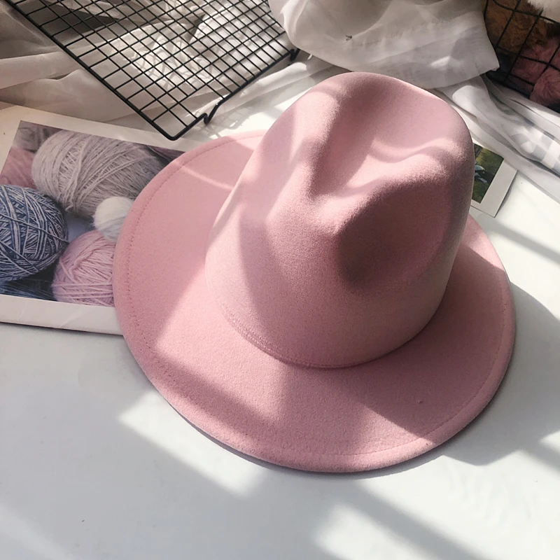Women's Autumn & Winter Felt Fedora - Wide Brim Retro Hat