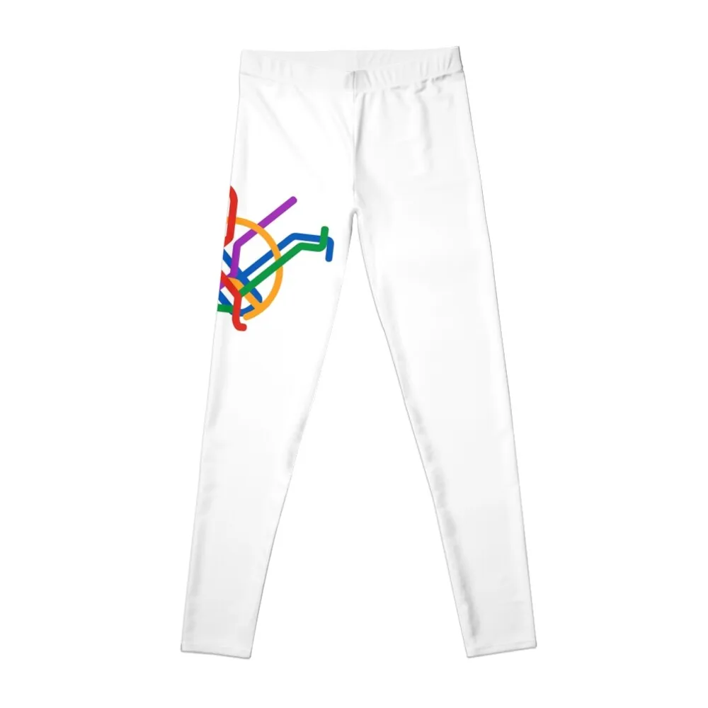 Singapore MRT Map Leggings fitness set gym Female legging pants Womens Leggings