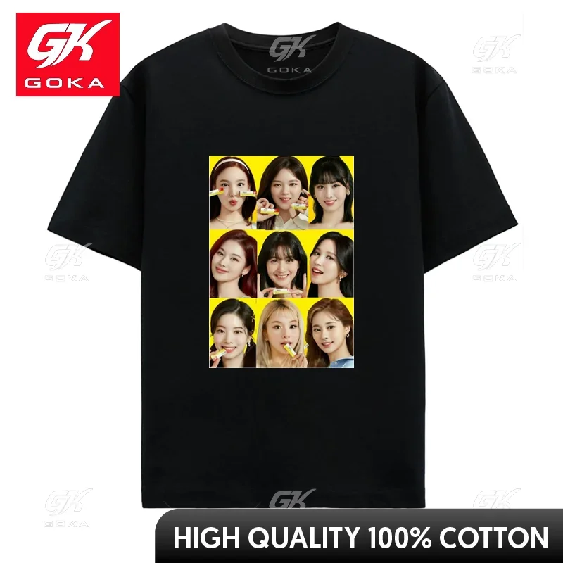 thumbnail image 1 of Camiseta de estilo coreano Kpop para hombre y mujer, ropa de calle Harajuku, camisetas de algodón de hip hop, ropa estética vintage, camisetas unisex, 1 of 7