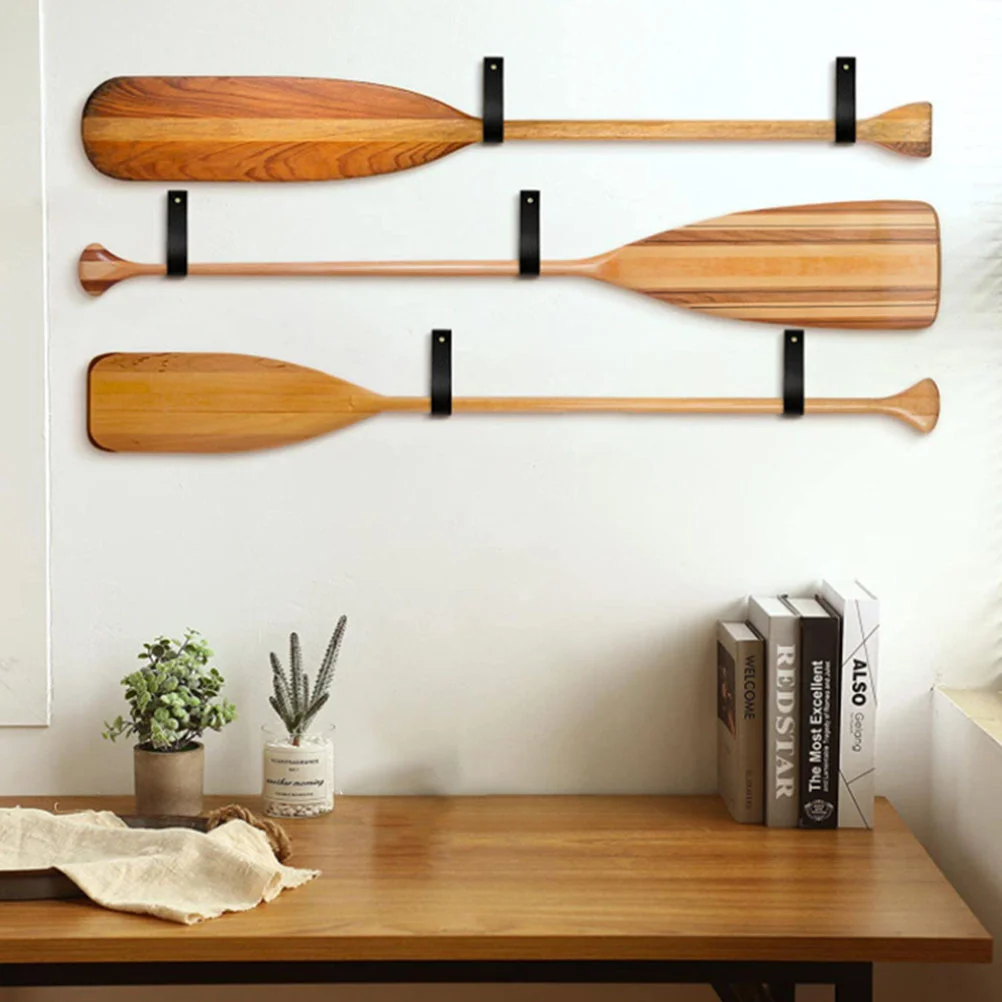 

Leather Wall Hooks Wall Hanging Straps Curtain Rod Holder Wall Mounted Pole Wrap Hangers