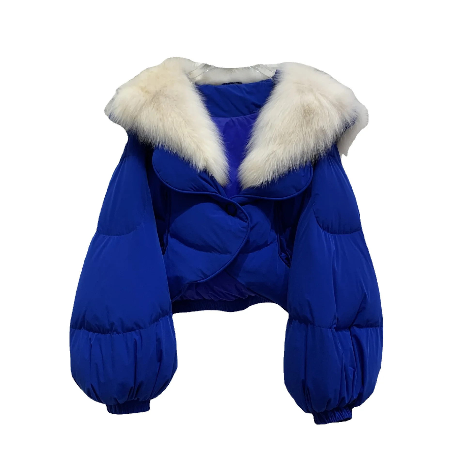 2023 New Winter Clothes Whole Leather Fox Fur Fur Coat Female Style Overcome down Jacket Young Fashion Fur