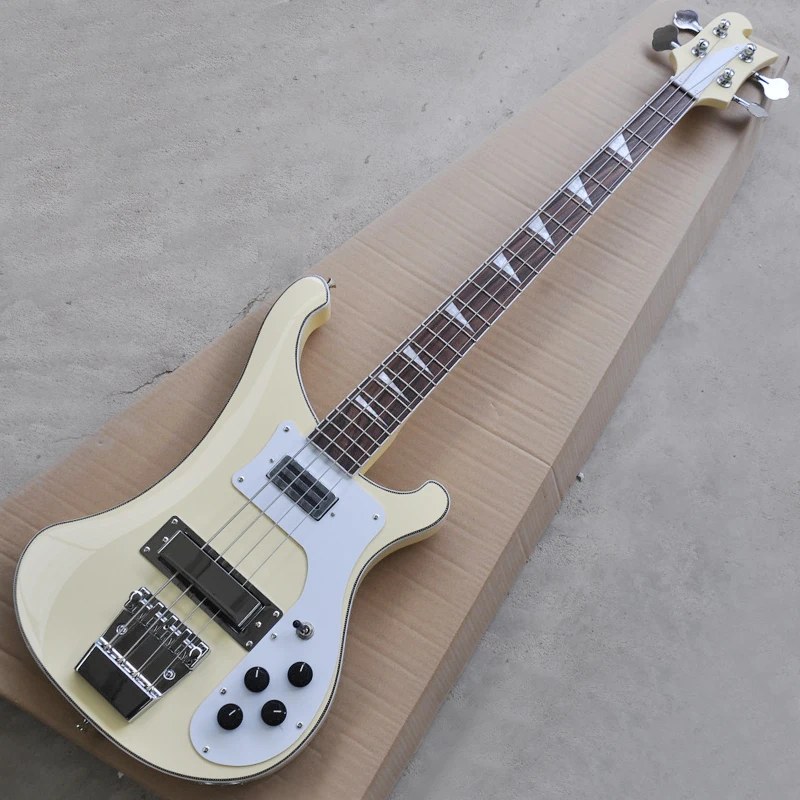 Factory Shipped High Quality Four-string Electric Bass Light Yellow OTGT-2049