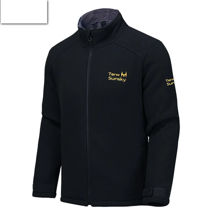 thumbnail image 1 of Jersey polar con resistencia al frío para exteriores en ambos lados, cárdigan grueso y de lana para hombre, chaquetas, 1 of 5